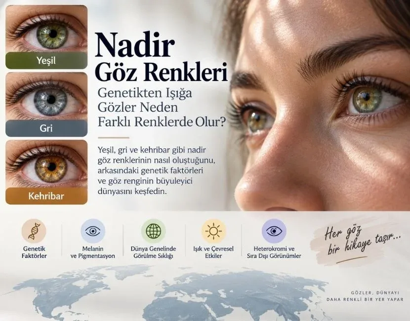 Nadir Göz Renkleri: Gözler Neden Farklı Renklerde Olur?